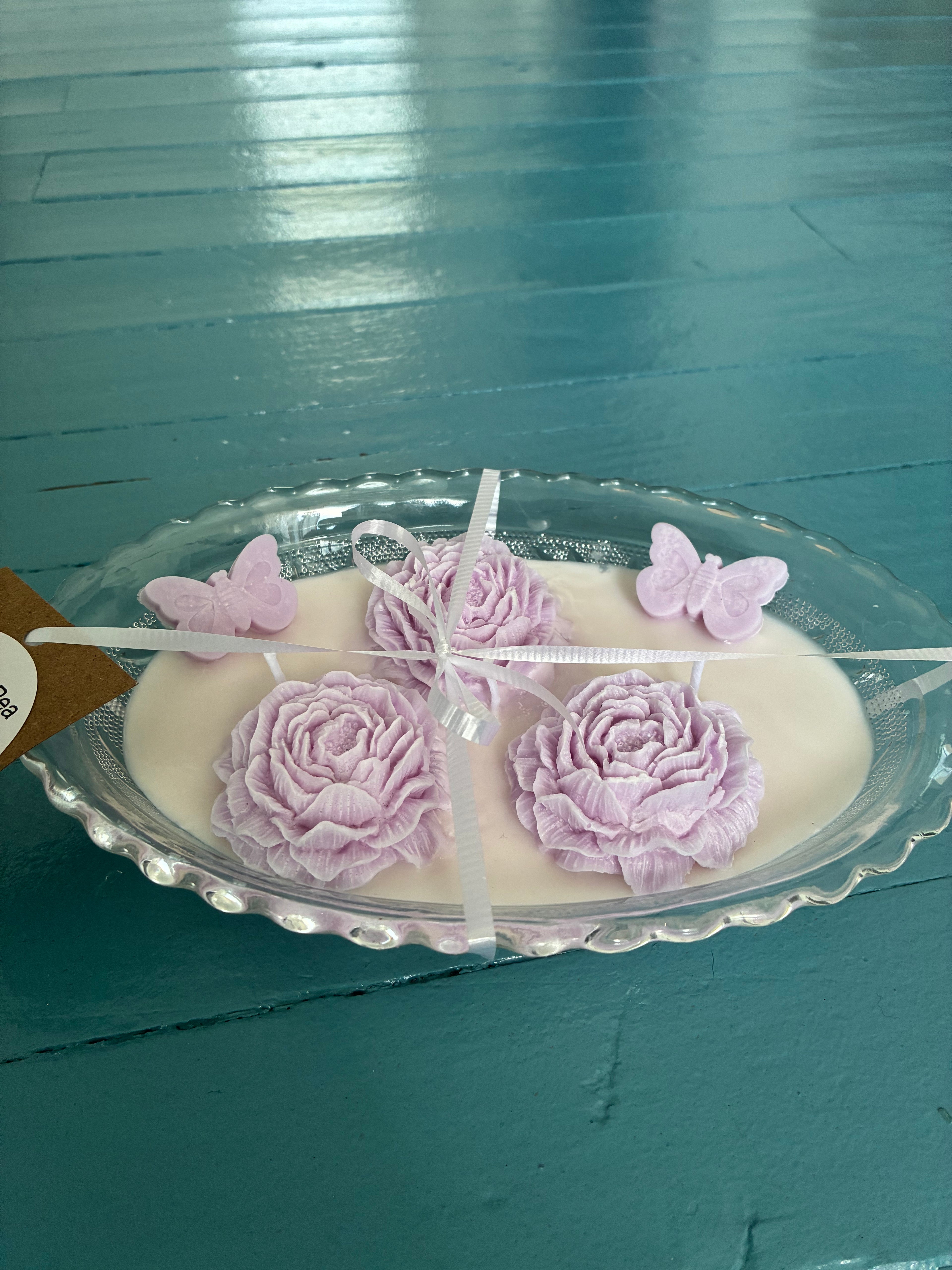 Sweet pea candle