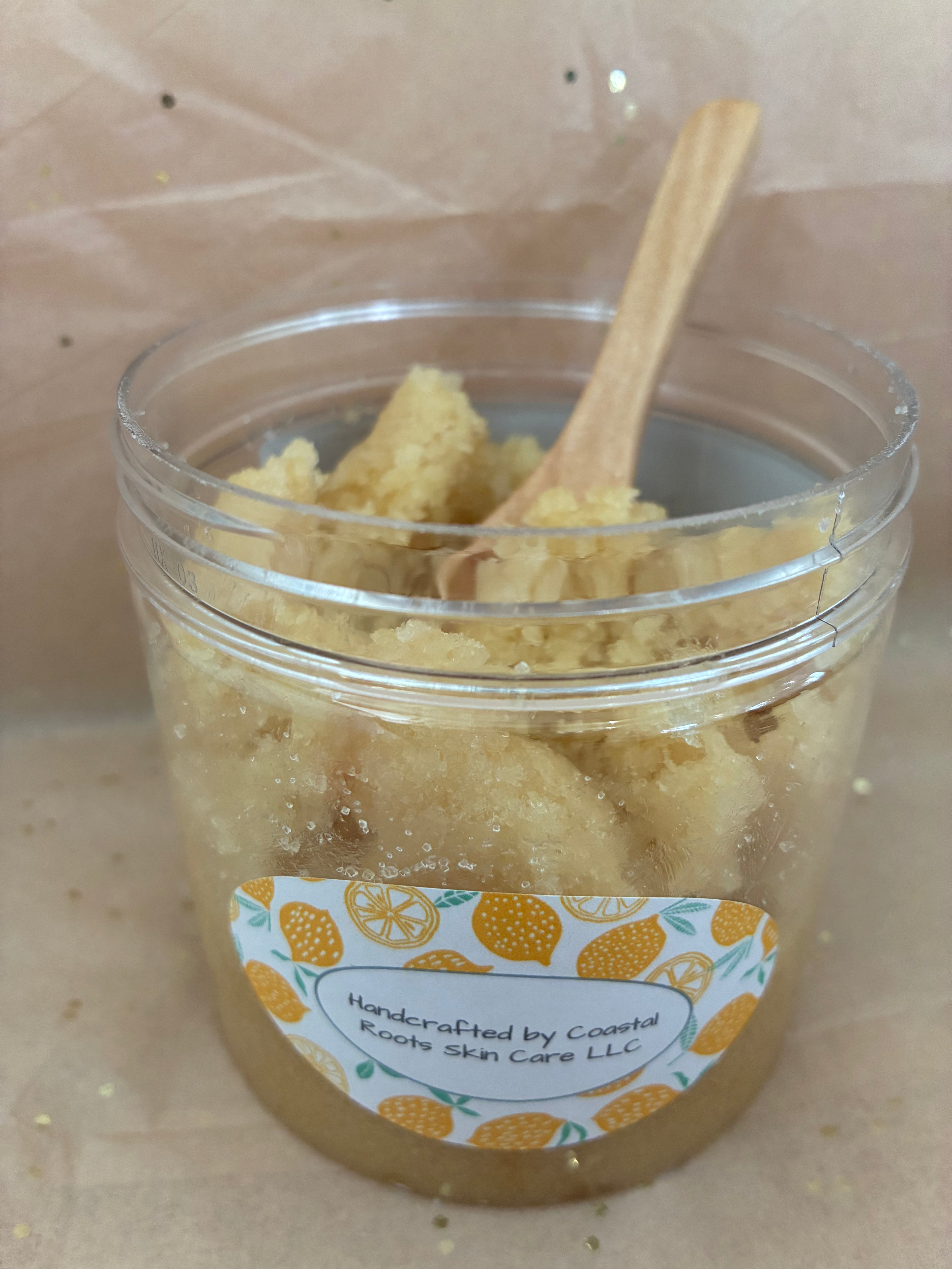 Lemon sugar scrub